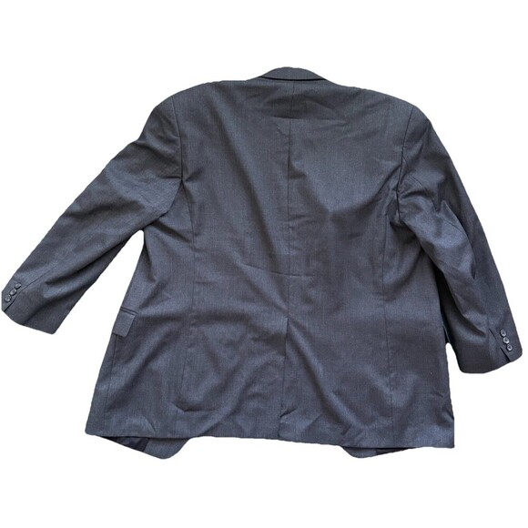 Lauren Ralph Lauren Gray Suit Jacket Blazer 100% Wool 2 Button 48R - Picture 3 of 5